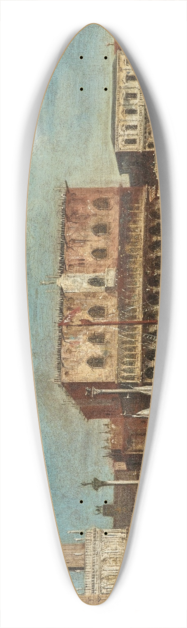 Francesco Tironi - San Marco Basin, Venice 39.3 inch art pintail longboard deck