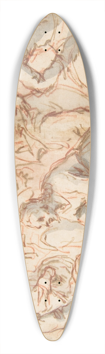 Francesco Vanni - Christ Washing the Disciples Feet 39.3 inch art pintail longboard deck