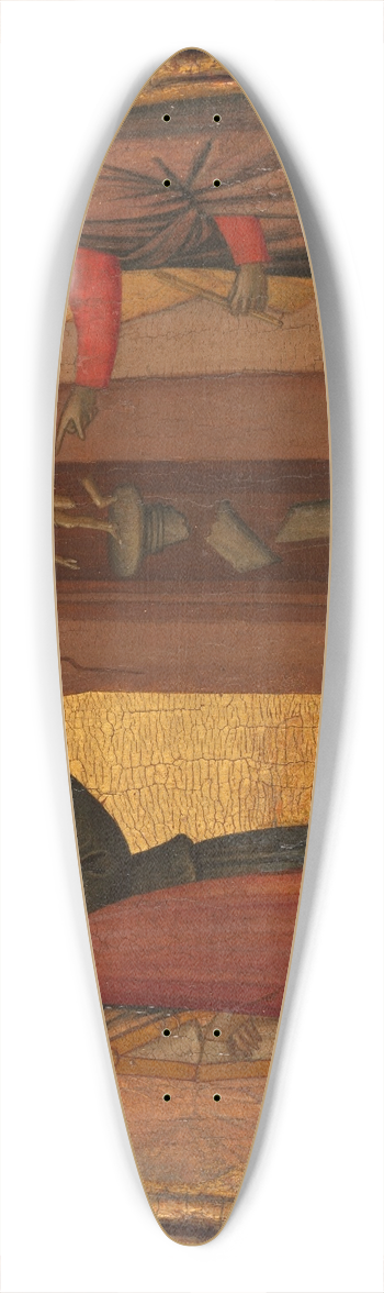 Francescuccio Ghissi - Saint John the Evangelist Causes a Pagan Temple to Collapse 39.3 inch art pintail longboard deck