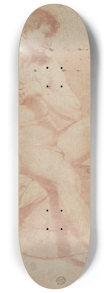 Carlo Maratti - Nude Male Figure 8.25 inch art skate deck