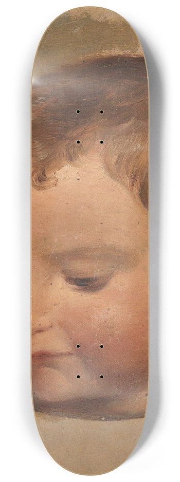 Adolph Tidemand - Portrait of a Child 8.25 inch art skate deck