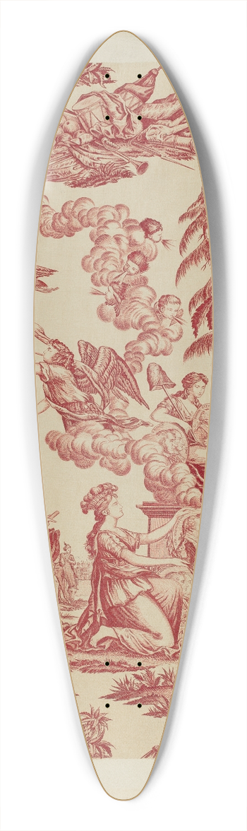 Frances Lichten - Patchwork Bedspread 39.3 inch art pintail longboard deck