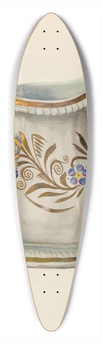 Frances Lichten - Pitcher 39.3 inch art pintail longboard deck