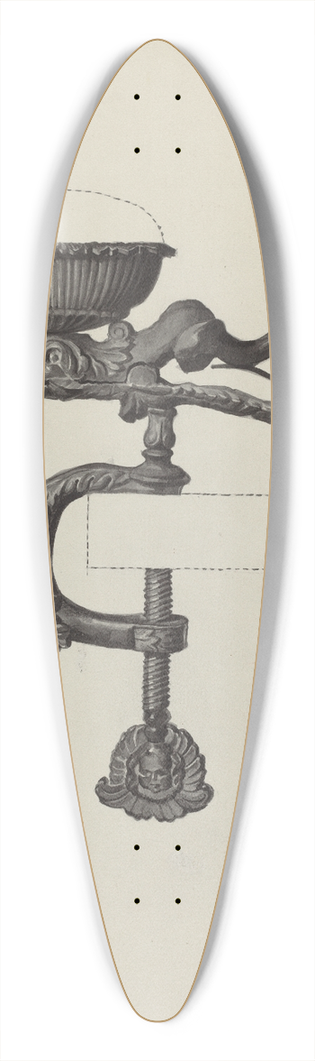 Frances Lichten - Sewing Bird 39.3 inch art pintail longboard deck