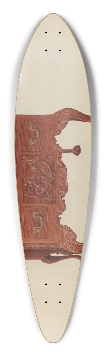 Francis Borelli - Lowboy 39.3 inch art pintail longboard deck