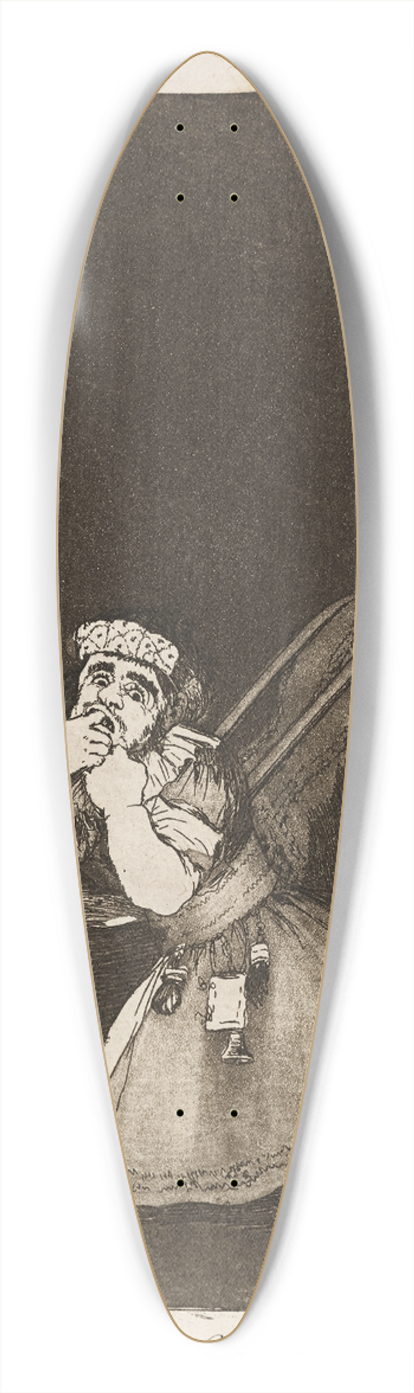 Francisco de Goya - El de la rollona. (Nannys boy.) 39.3 inch art pintail longboard deck
