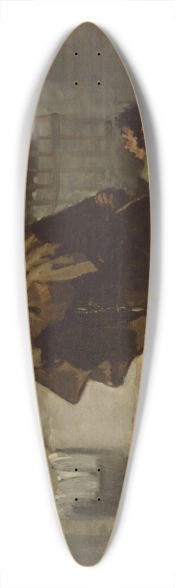 Francisco de Goya - Friar Pedro Clubs El Maragato with the Butt of the Gun 39.3 inch art pintail longboard deck