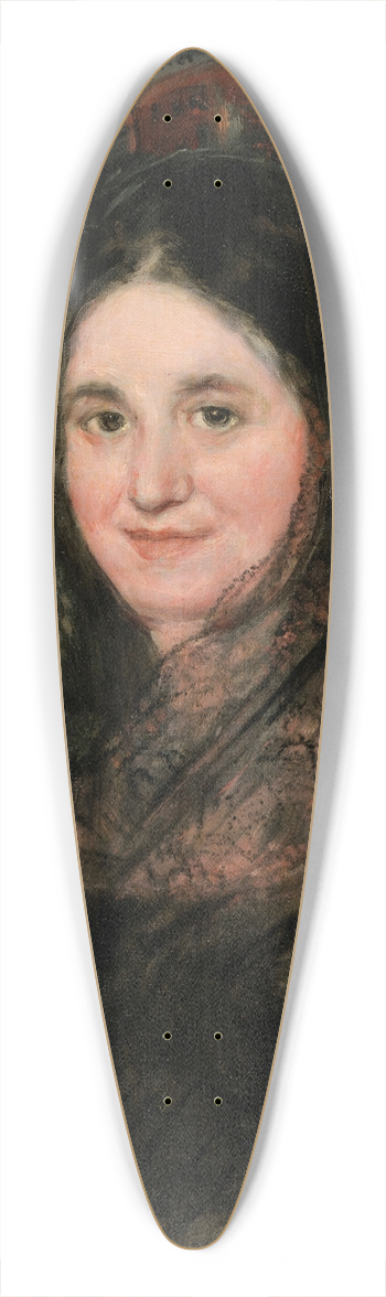 Francisco de Goya - Portrait of a Lady in a Black Mantilla 39.3 inch art pintail longboard deck