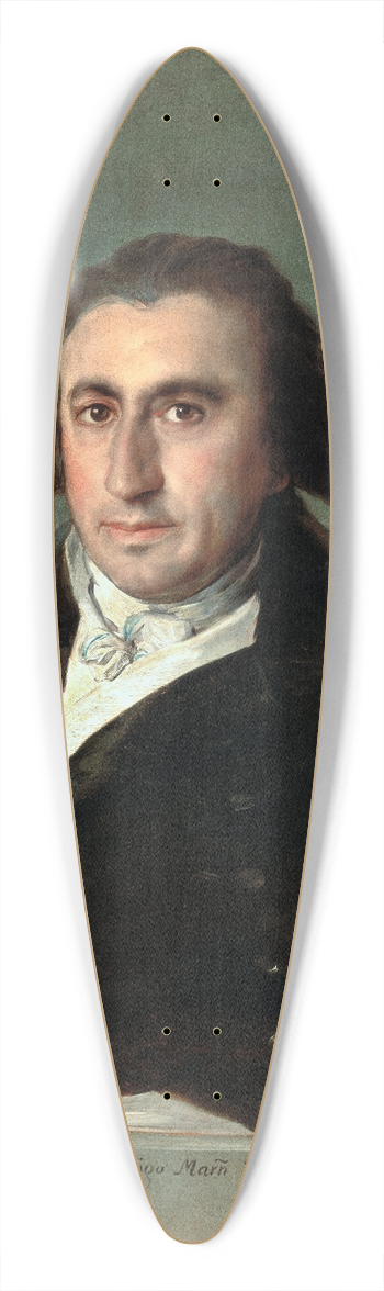 Francisco de Goya - Portrait of Martn Zapater 39.3 inch art pintail longboard deck