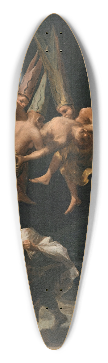 Francisco de Goya - Witches Flight 39.3 inch art pintail longboard deck