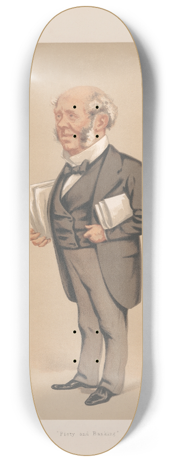 Carlo Pellegrini - Bankers and Financiers. Piety and Banking. The Hon. Arthur Fitzgerald Kinnaird. 15 January 1876 8.25 inch art skate deck