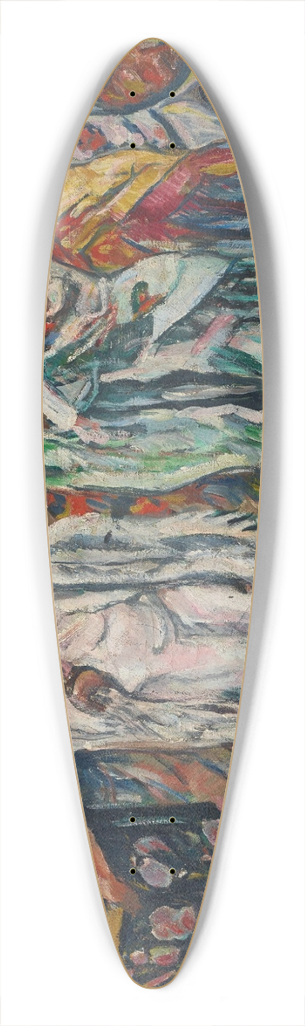 Francisco Iturrino - Chulas (women in the countryside) 39.3 inch art pintail longboard deck