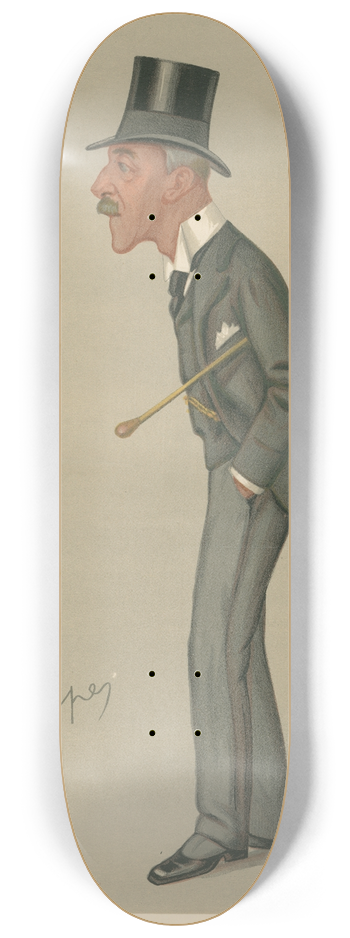 Carlo Pellegrini - Doctors and Scientists. Sir William Bartlett-Dalby-Knight. 22 December 1888 8.25 inch art skate deck