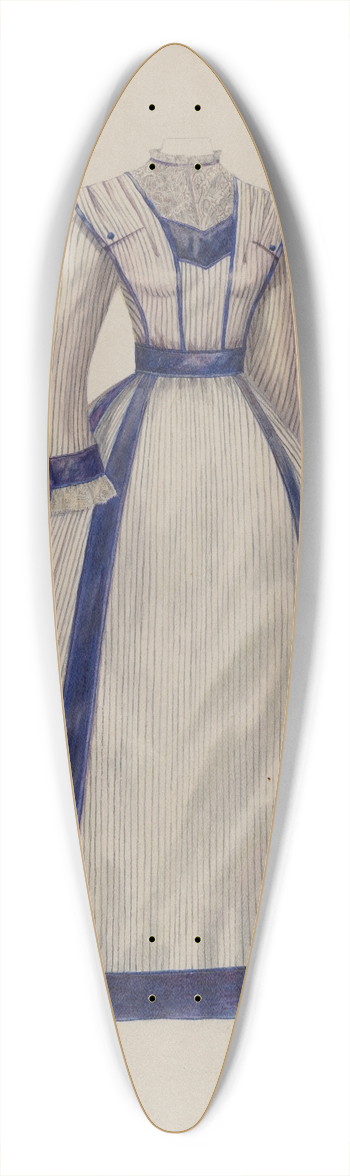 Francis Law Durand - Dress 39.3 inch art pintail longboard deck