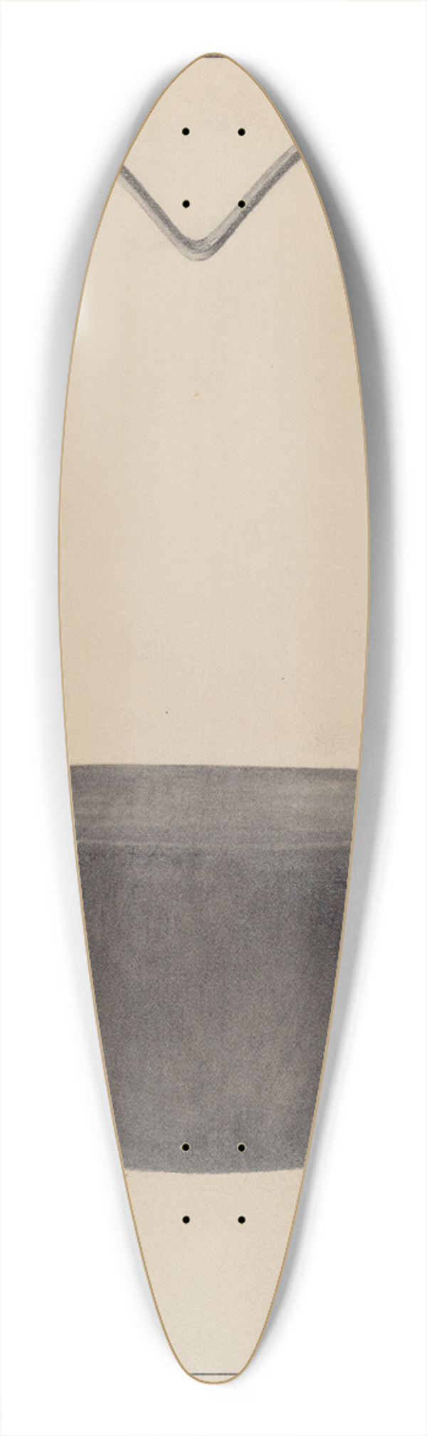 Francis Law Durand - Fireplace Kettle 39.3 inch art pintail longboard deck