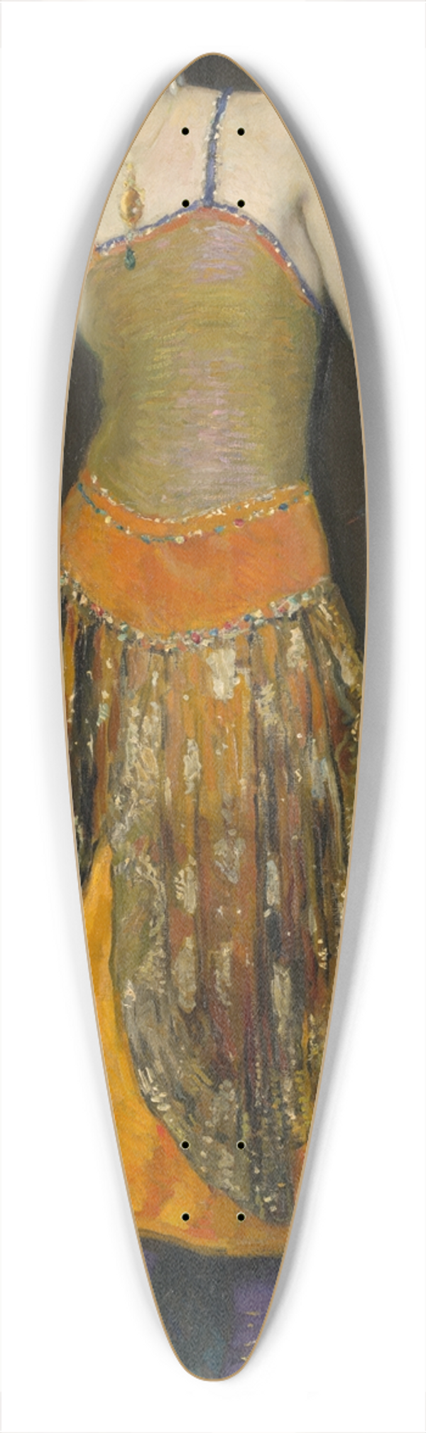 Francis Luis Mora - Jeanne Cartier 39.3 inch art pintail longboard deck