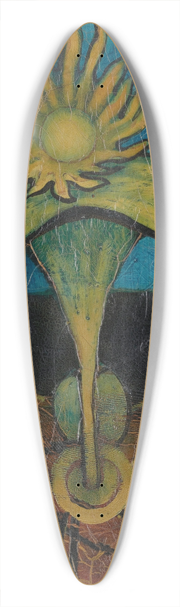 Francis Picabia - La fleur 39.3 inch art pintail longboard deck