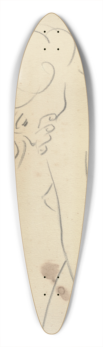 Francis Picabia - Sans titre 39.3 inch art pintail longboard deck