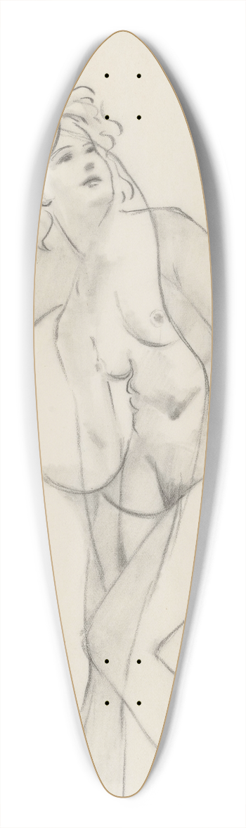 Francis Picabia - Sans titre (Deux nus) 39.3 inch art pintail longboard deck