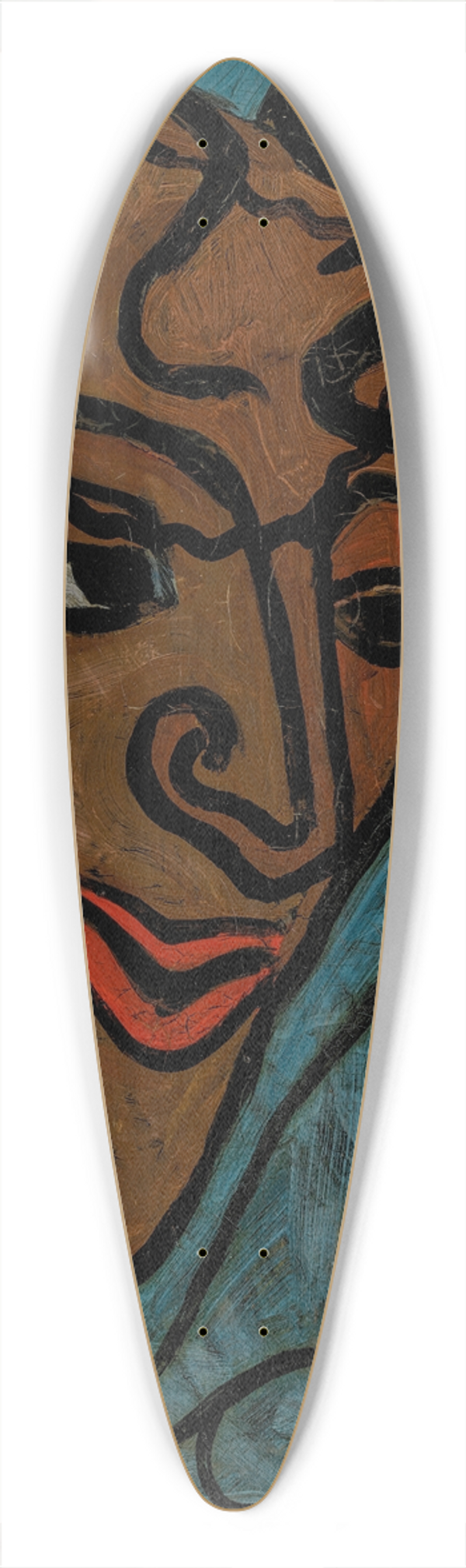 Francis Picabia - Tte de faune 39.3 inch art pintail longboard deck