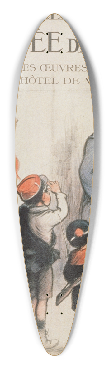Francisque Poulbot - Journe de Paris. 14 Juillet 1916. Au profit des oeuvres de guerre de lHtel de Ville 39.3 inch art pintail longboard deck