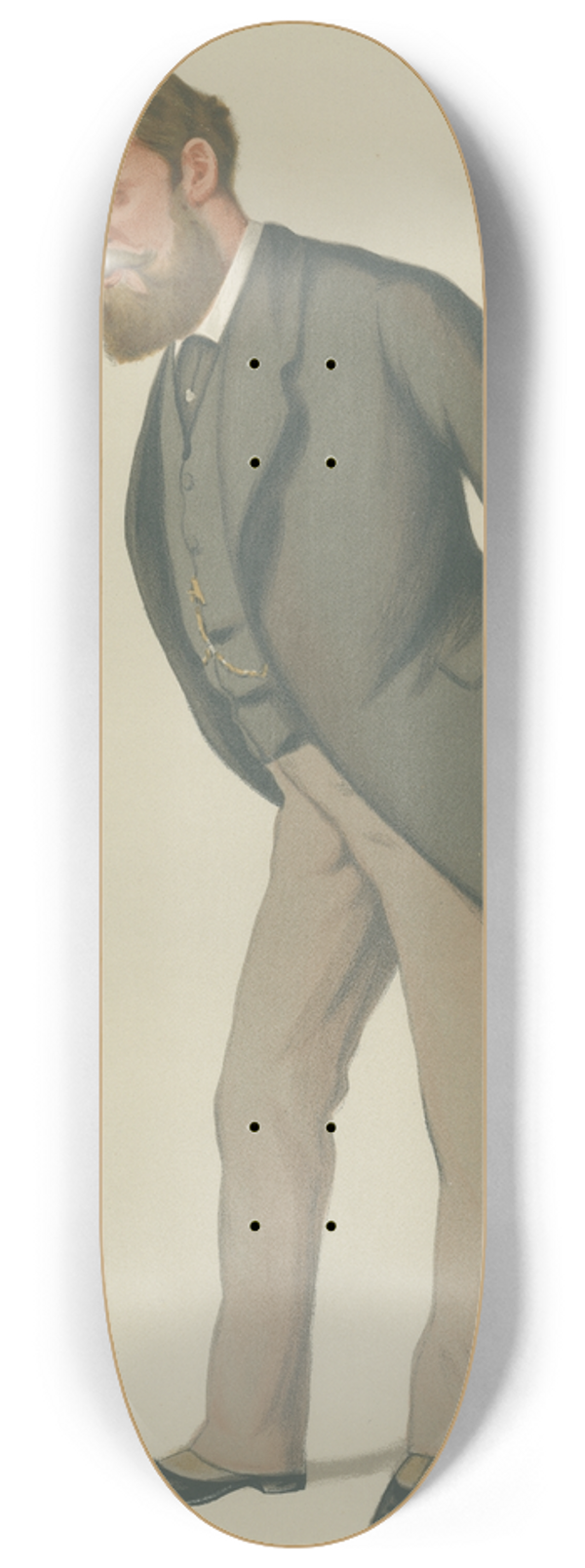 Carlo Pellegrini - Military and Navy; War, The Right Hon. Frederick Arthur Stanley, May 24, 1879 8.25 inch art skate deck
