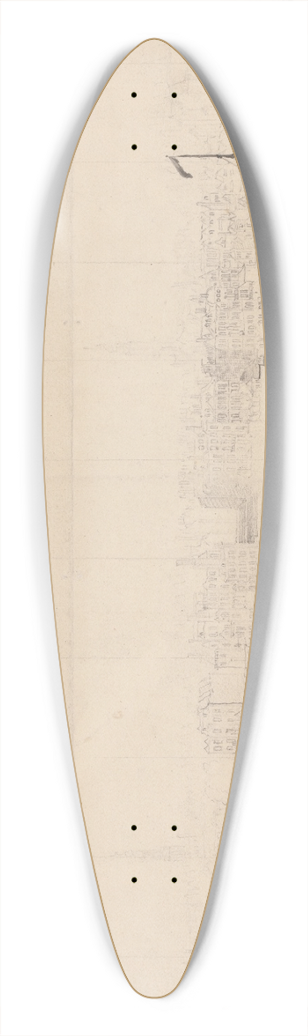 Francis Swaine - Fishing Boats 39.3 inch art pintail longboard deck
