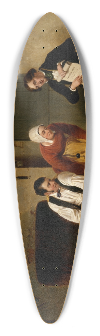 Francis William Edmonds - The Speculator 39.3 inch art pintail longboard deck