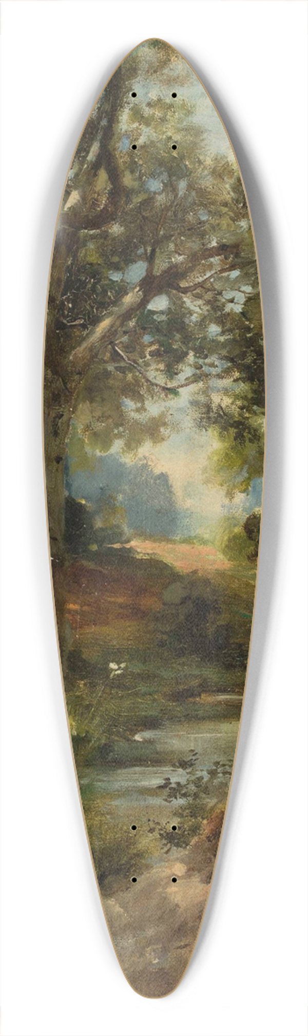 Franciszek Wadysaw Sandecki - Landscape 39.3 inch art pintail longboard deck