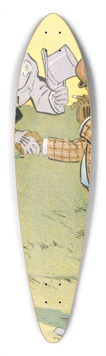 Frank Arthur Nankivell - A natural inference 39.3 inch art pintail longboard deck
