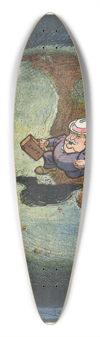 Frank Arthur Nankivell - When Taft is president 39.3 inch art pintail longboard deck