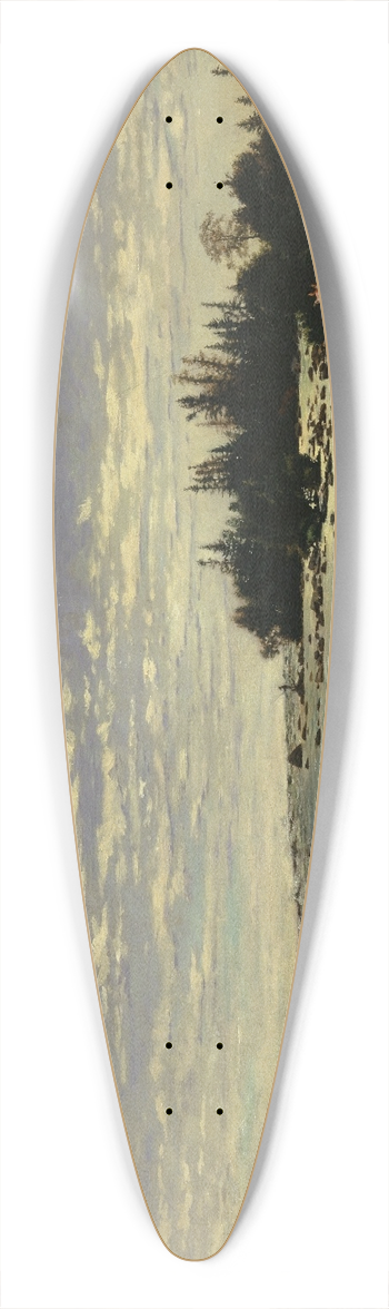 Frank Buchser - The Rapids of Saint Marys River 39.3 inch art pintail longboard deck