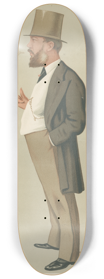 Carlo Pellegrini - Politicians  Conservative Conversion. Lord Wharncliffe. 14 August 1875 8.25 inch art skate deck