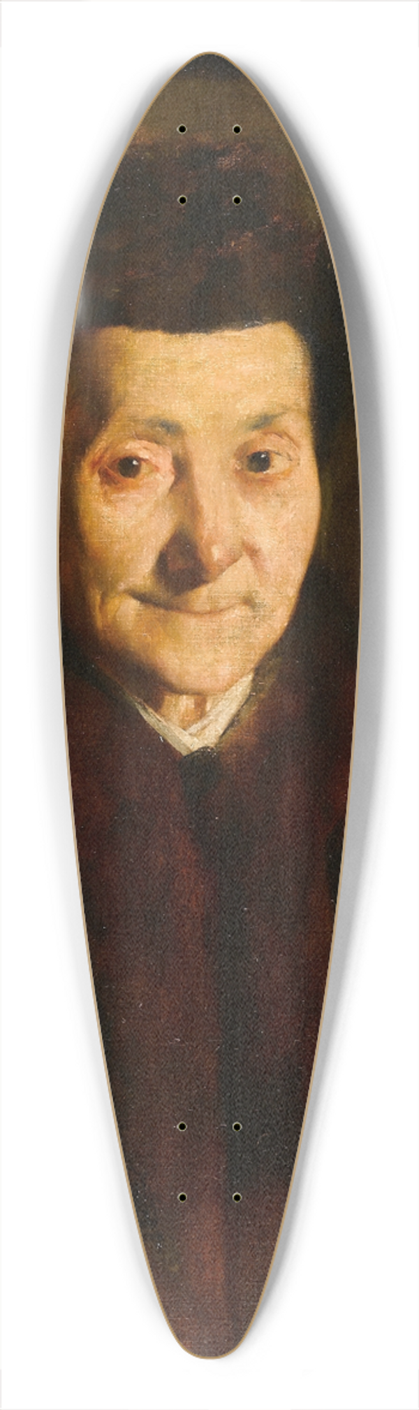 Frank Duveneck - Portrait of an Old Lady 39.3 inch art pintail longboard deck