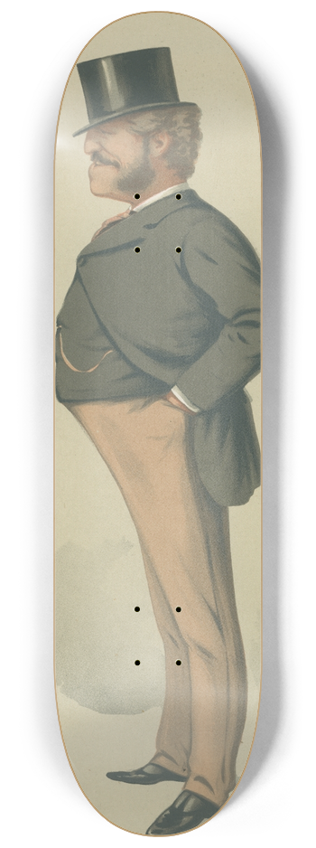 Carlo Pellegrini - Politicians  Local Taxation. Sir Massey Lopes. 15 May 1875 8.25 inch art skate deck