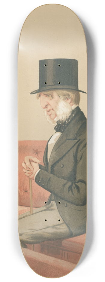 Carlo Pellegrini - Politicians  Positions. The Duke of Devonshire. June 6, 1874 8.25 inch art skate deck