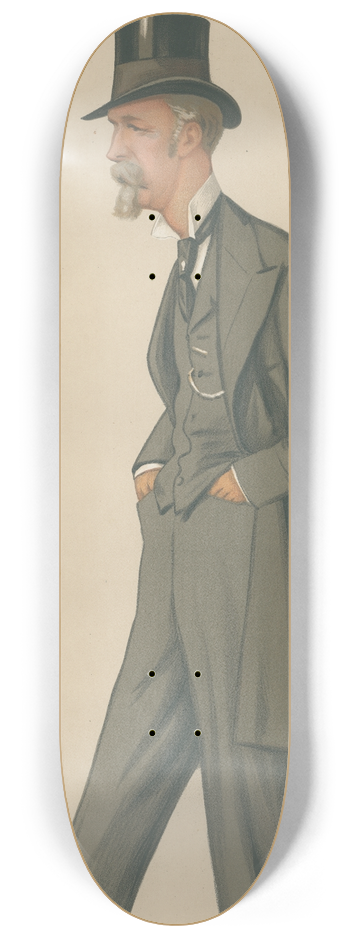 Carlo Pellegrini - Politicians  South Wilts. The Viscout Folkestone. July 3, 1880 8.25 inch art skate deck