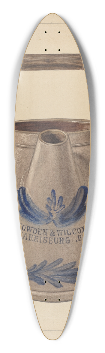 Frank Fumagalli - Jug for Batter 39.3 inch art pintail longboard deck