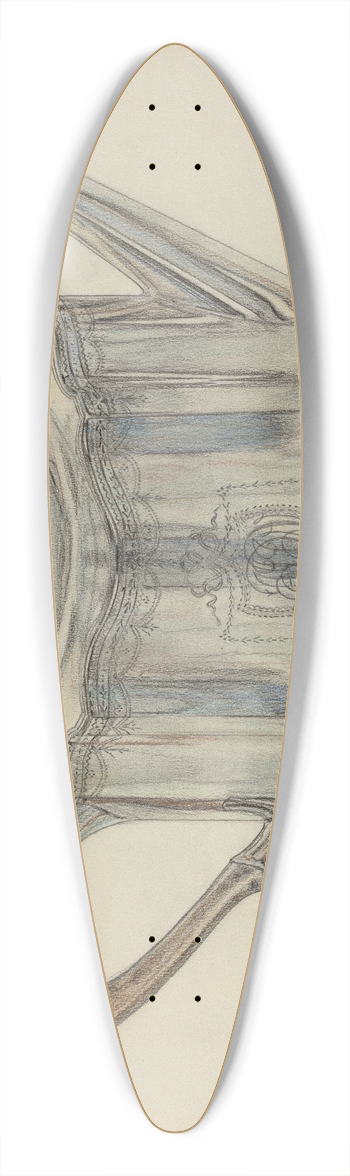 Frank Fumagalli - Silver Teapot 39.3 inch art pintail longboard deck