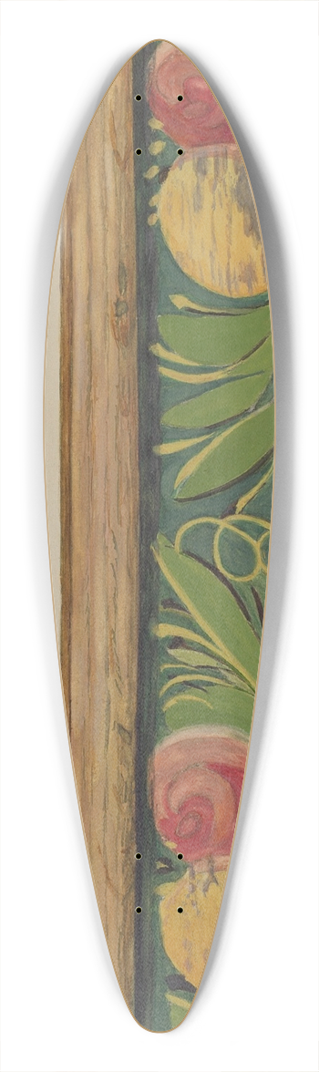 Frank Gray - Painted Panel 39.3 inch art pintail longboard deck