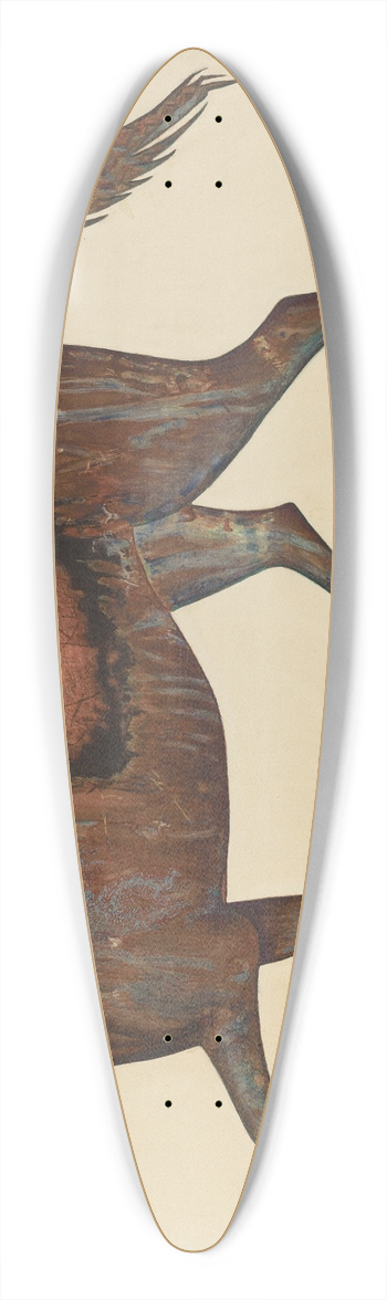 Frank Gray - Weather Vane 39.3 inch art pintail longboard deck