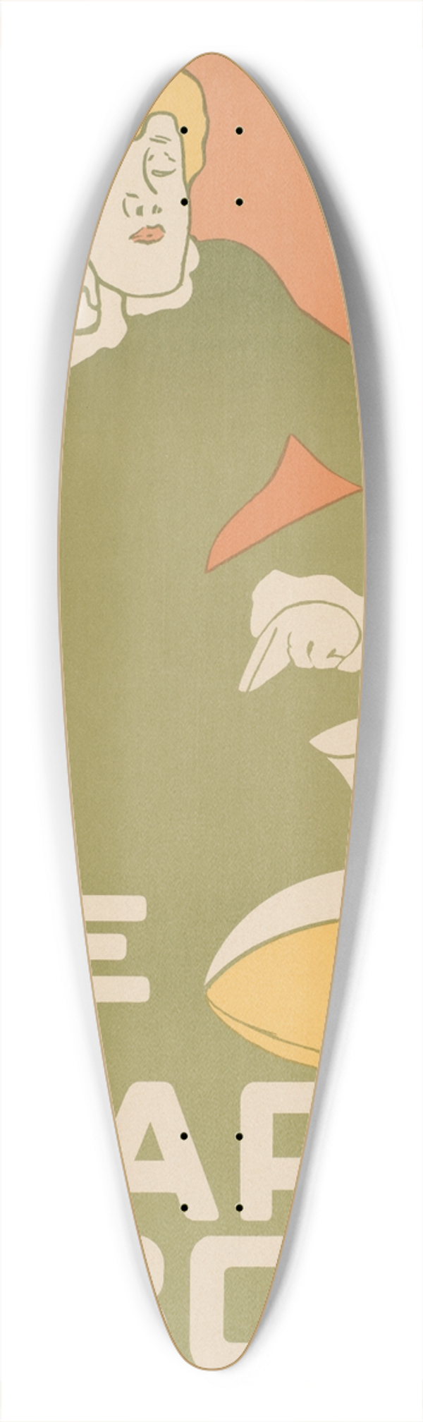 Frank Hazenplug - The chap-book 39.3 inch art pintail longboard deck