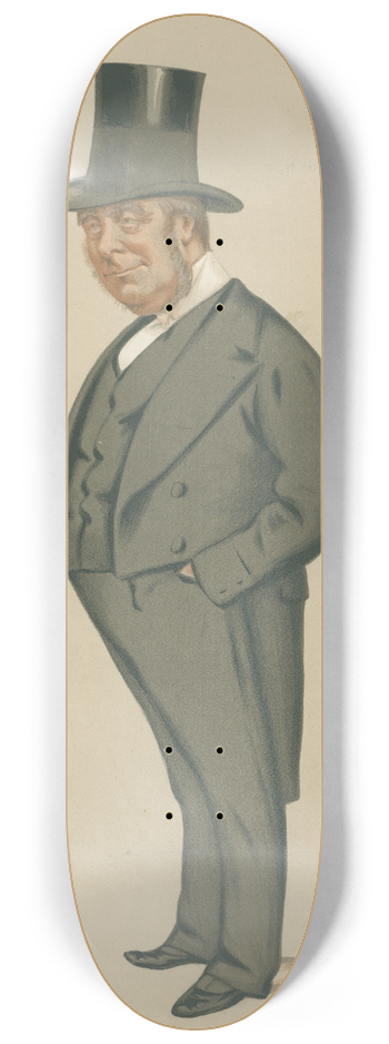 Carlo Pellegrini - Politicians  The Lord Dictator. Lord Redesdale. 27 February 1875 8.25 inch art skate deck