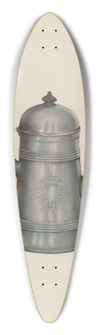 Frank McEntee - Coffee Pot 39.3 inch art pintail longboard deck