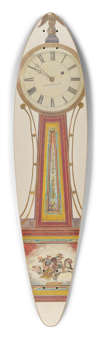 Frank M. Keane - Banjo Clock 39.3 inch art pintail longboard deck