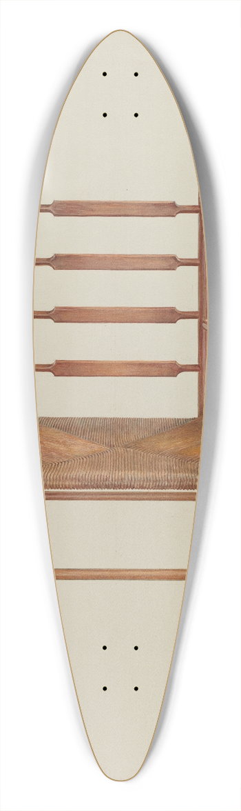 Frank M. Keane - Chair, Pine with Rush Seat 39.3 inch art pintail longboard deck