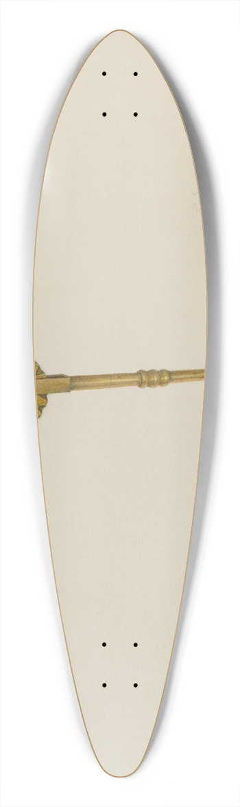 Frank M. Keane - Pie Crust Fluter 39.3 inch art pintail longboard deck