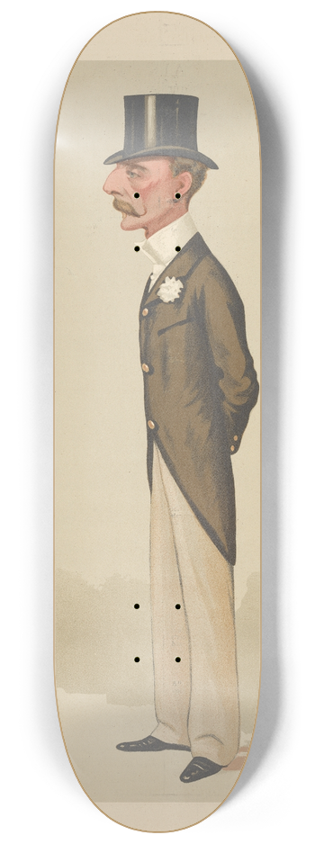 Carlo Pellegrini - Sports, Miscellaneous; Carriages; Coaching, Sir Henry Meysey Meysey-Thompson, June 4, 1887 8.25 inch art skate deck
