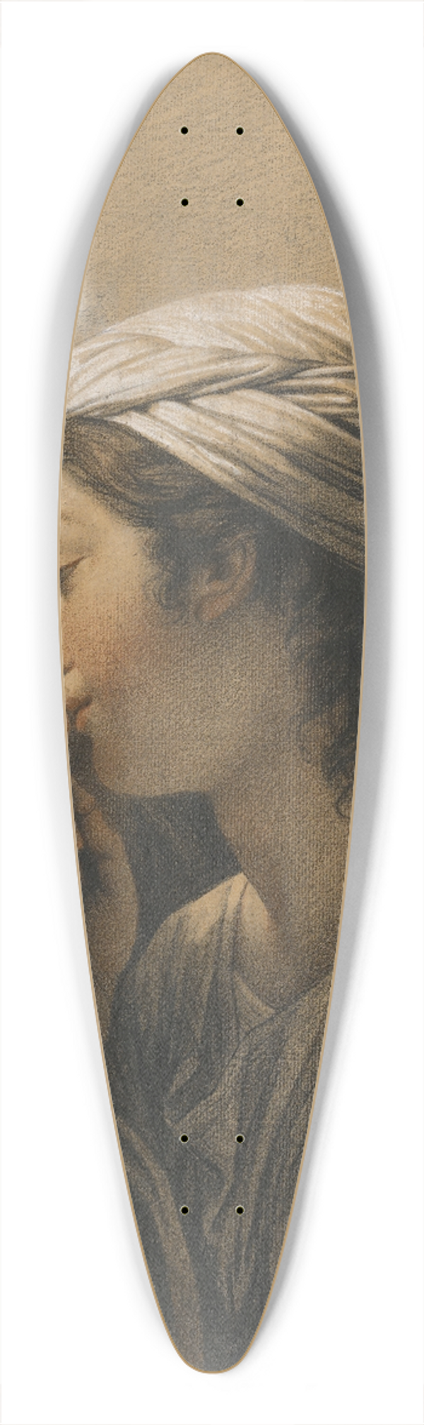 Franois-Andr Vincent - Le Secret (The Secret) 39.3 inch art pintail longboard deck