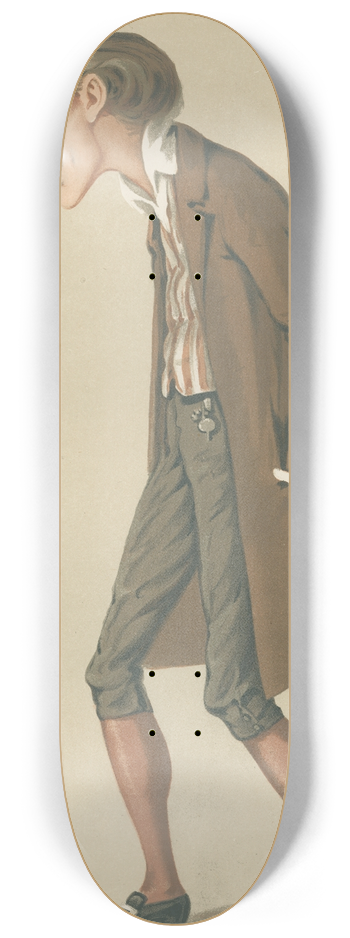 Carlo Pellegrini - Theatre; The Bells, Mr. Henry Irving, December 19, 1874 8.25 inch art skate deck